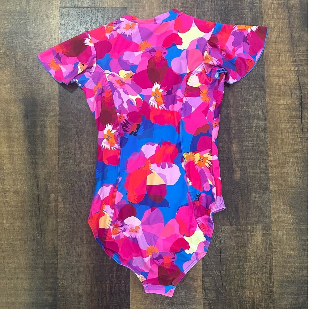 NWT Nip Tuck Poppies Geneva Sunsafe Tummy Control One Piece Swimsuit Size 8 - Picture 8 of 12